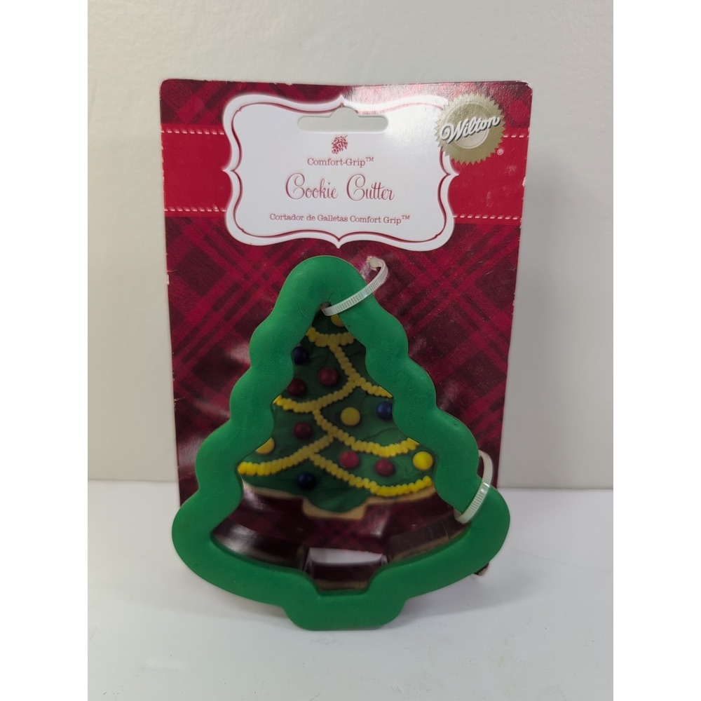 Wilton Christmas Tree Cookie Cutter Comfort Grip Stainless Steel Holiday Cookies